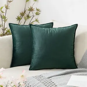 Fabrik preis Samt Home Sofa Dekor Luxus Kissen bezug 100% Polyester All Seasons Abnehmbarer Kissen bezug Samt Kissen bezug
