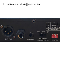 Suppresseur de Larsen DSP 4 Canaux PX-5300 – Élimination du Larsen par un Seul Bouton avec Microphone pour Stades, KTV et Salles de Conférence