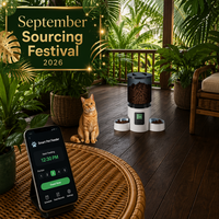 Nouveau Distributeur Intelligent pour Animaux de Compagnie 4L OEM 2026 avec Écran LCD, Contrôle par APP, Vision Nocturne, Couvercle Verrouillable, Dessiccant, Double Alimentation, Utilisation Intérieure/Voyage