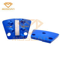 Trapèze 5x 1/4 Sharp PCD Wear 1 Bar Diamond Grinding Wing pour ASL Iron Horse Wolfpack Grinders