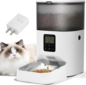 Intelligent Automatic Pet Feeder Eco-Friendly Plastic Cell <b>Phone</b> Remote <b>Control</b> Video Voice Intercom <b>for</b> Cats Dogs Cat Food Dog - Product Image 1