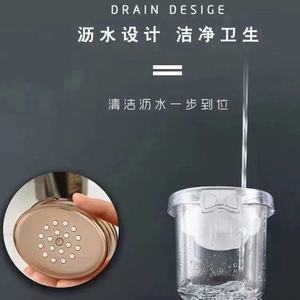 <b>Bear</b> Shaped Wall Mounted Cup Holder Round Cartoon Design For Bathroom Storage With Drainage Feature - Product Image 3