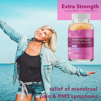 Bonbons Gélifiés Vitaminés Équilibre Hormonal OEM pour le Soulagement des Douleurs Menstruelles et le Soutien du SPM – Adolescentes et Femmes Enceintes, 2 Gélifiés/Portion, 30
