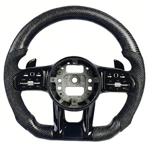 Volante de Fibra de Carbono Premium para <span class=keywords><strong>Mercedes</strong></span> <span class=keywords><strong>Benz</strong></span> C217 C219 C220 <span class=keywords><strong>C220D</strong></span> C238 C250 C300 C350 C43 C63 - Product Image 3