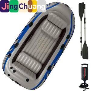 Jingchuang68324 Bote Inflable para 4 Personas, <span class=keywords><strong>Kayak</strong></span> de Recreo - Product Image 5