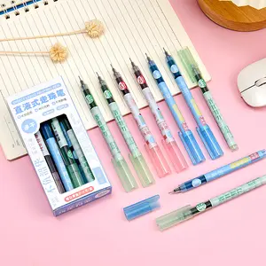 Student High Appearance Exam Stationery Direct Liquid Quick Drying Ball Pen 0.5 Full Needle Tube Neutral Pen