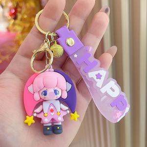 Cartoon-Blaselfen-Mädchen Schlüsselanhänger Puppe Prinzessin Anhänger Taschenanhänger Auto-Accessoire Straßenhändler-Geschenk - Product Image 5