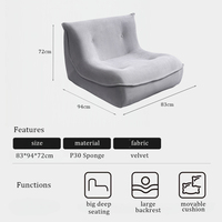 Fauteuil de salon individuel compressé et emballé sous vide
