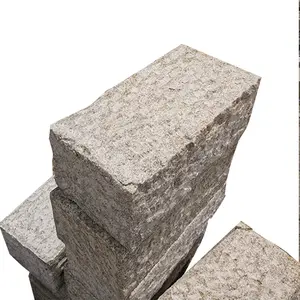 Factory Direct Sale Natural Yellow Granite Stone Split Surface Granite Cube Luxury Patio Granite Cube Stone