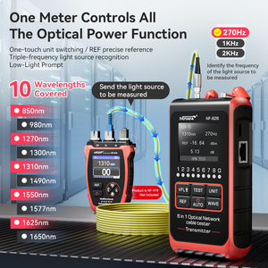เครื่องวัดพลังงานแสง NOYAFA NF-926 รองรับ 10 ความยาวคลื่น พร้อมฟังก์ชั่นหลากหลายสำหรับทดสอบสายไฟเบอร์และสายเคเบิลเครือข่าย - Product Image 2