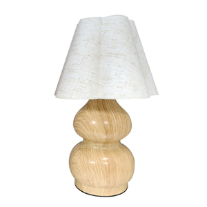 Lámpara de Mesa Crystal Gold AC con Pantalla Ondulada, LED Blanco Cálido Suave de 2700K, Botón Manual, Tamaño Mediano, Decoración Moderna para Dormitorio, CRI 90 - Product Image 5