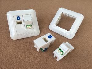 Plaque frontale de prise murale en fibre FTTH LC APC Duplex UK Socket Hybrid Échantillon gratuit Prix d'usine - Product Image 6