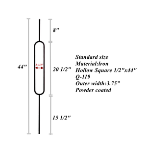 Moderno popolare 44 pollici forma ovale balaustra mandrino ferro <span class=keywords><strong>balcone</strong></span> ringhiera scala <span class=keywords><strong>corrimano</strong></span> per la Villa - Product Image 2