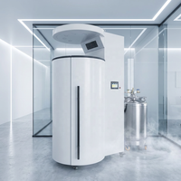 Cabine de cryothérapie pour la gestion de traitements esthétiques et corporels, localisés et corporels complets