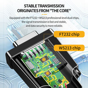 DYTECH-RS-232 USB 2.0 série DB9 9 broches adaptateur convertisseur câble 1.5M 3M 5M double FTDI chipset tresse pour Windows Linux MacOS - Product Image 2