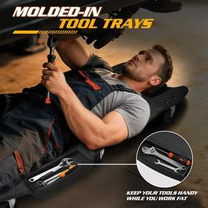 Creeper de mécanicien de voiture en plastique de haute qualité avec repose-tête rembourré - Product Image 5