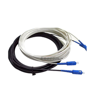 Cable de Fibra Óptica Preconectorizado SC LC UPC de 1 y 2 Núcleos para Interiores y Exteriores, Cable de Conexión FTTH con Conector