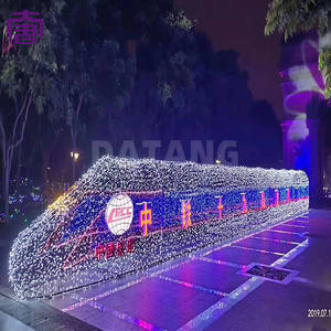 Tren Navideño LED 3D Personalizado para Paisajes Exteriores, Patios, Parques Infantiles y Exhibiciones Comerciales Navideñas con Clasificación IP65 - Product Image 6