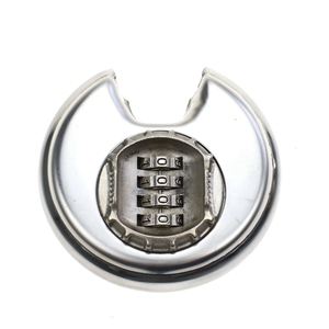 YH1808-80 4 Chiffres <span class=keywords><strong>Code</strong></span> Disque Rond En Acier Inoxydable Serrure à <span class=keywords><strong>Cadenas</strong></span> à Combinaison Avec Manille Trempée Pour Le Casier De Gymnase De Porte D'entrepôt - Product Image 3