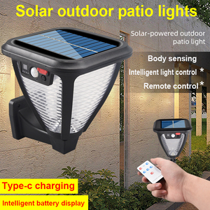 <strong>Solar</strong> Garden <strong>Outdoor</strong> Waterproof LED Garden Column <strong>Light</strong> Channel <strong>Light</strong> Wall <strong>Light</strong> - Product Image 3