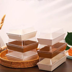 Boîte à pâtisserie de qualité alimentaire en gros avec couvercle transparent, contenants pour le déjeuner, boulangerie, dessert, <span class=keywords><strong>mini</strong></span> beignets, boîte bento jetable - Product Image 6
