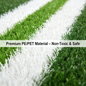Césped Artificial Tejido Permeable al Agua, Alfombra de Césped Sintético con Franjas de Color Personalizadas para Área de Mascotas, Suelo de Balcón - Product Image 3