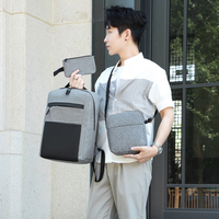 Sac à dos d'école pour collège et lycée en gros pour fabricants, ensemble de 3 pièces pour femmes et hommes, sac à dos pour ordinateur portable de créateur