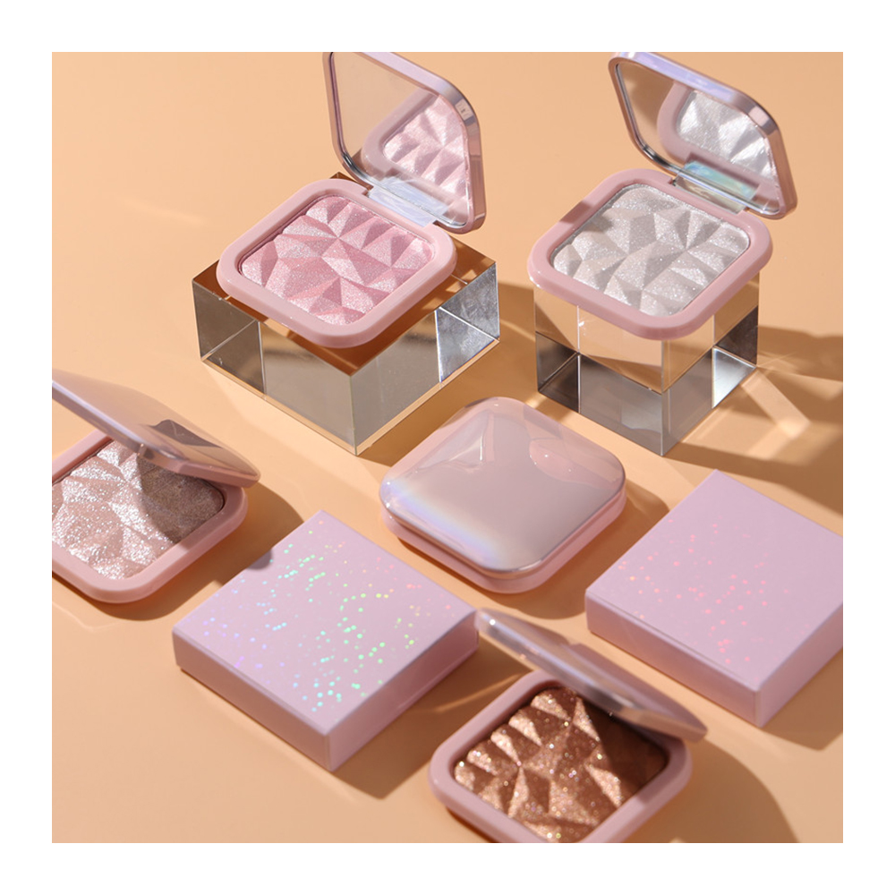 Оптовая продажа на заказ Чистка для лица и тела, палетте, фиолетовый 8 видов цветов Пудру-палитры макияжа метка частного назначения