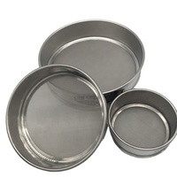 Ensemble de tamis en acier inoxydable 304 de 2 mm/1 mm/0,5 mm/0,25 mm/0,1 mm/0,05 mm/0,02 mm pour les tests de sol, kit de tamis de sol standard de haute précision