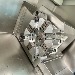 Tour CNC à banc incliné horizontal de haute précision TCk50A avec système de tourelle métallique et contrôle GSK/Fanuc/Siemens en option, robuste - Product Image 4