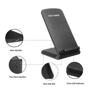 Nuevo Soporte de Carga Inalámbrica Rápida para Teléfono para Samsung S9 <span class=keywords><strong>S10</strong></span>, Luz LED, <span class=keywords><strong>Cargador</strong></span> de 10w para Iphone X, <span class=keywords><strong>Cargador</strong></span> Inalámbrico - Product Image 5