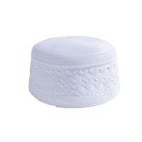 Chapeaux de prière islamiques pour hommes, usage quotidien, tricotés, unis, respirants, doux et élégants, style Kufi, avec ouverture pour la prière