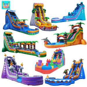 Tobogán Inflable Gigante Comercial <span class=keywords><strong>para</strong></span> Exteriores con Piscina, Tobogán Acuático Inflable Personalizado <span class=keywords><strong>para</strong></span> Niños, Económico, <span class=keywords><strong>para</strong></span> Fiestas en <span class=keywords><strong>el</strong></span> Patio Trasero - Product Image 1