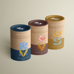 Phân Hủy Sinh Học Tùy Chỉnh Mẫu Xi Lanh Vòng Bao Bì Ống Hộp Giấy Kraft Ống Các Tông - Product Image 5