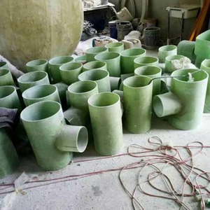 Té FRP pour pipeline pétrochimique Té GRP résistant à l'acide Composant de tuyau industriel - Product Image 3