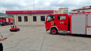 Certifié 40L/s 80m Portée RC "little Kingkong" Robot de lutte contre l'incendie RXR-M40D-11KT d'équipement chenillé en caoutchouc de lutte contre l'incendie - Product Image 6