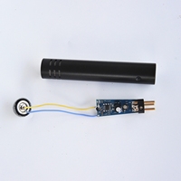 Microphone à condensateur filaire de type pistolet pour instrument, guitare, chant, diffusion en direct avec support