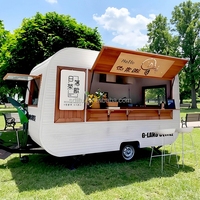 Mobiele foodtruck, koffiekar, ijskar, hamburgerkraam, hotdogkraam, verkoopkiosk, cateringwagen, aanhangwagen voor verkoop
