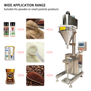 Máquina de Llenado de Polvo Semiautomática Controlada por PLC para Metal/Plástico/Vidrio de 10g-2000g, para Leche/Café/Chile en Polvo, con Báscula Electrónica - Product Image 2