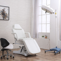 Fournisseur d'usine, lit de beauté professionnel hydraulique réglable rose, chaise de cosmétologie, table de soin du visage