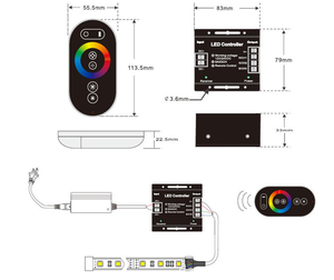 <span class=keywords><strong>RGB</strong></span> LED Strip Điều Khiển Cảm Ứng Điều Khiển DC 5V/12V/<span class=keywords><strong>24V</strong></span> LED Cảm Ứng Thông Minh Bảng Điều Chỉnh Dimmer Điều Khiển Chạm <span class=keywords><strong>RGB</strong></span> Dải (Không Có Đồng Bộ) - Product Image 3