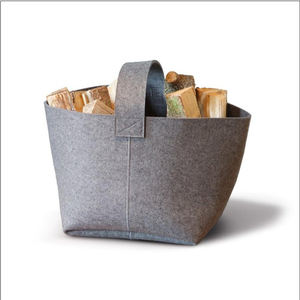 Organisateur de bois de chauffage de forme personnalisée, sac de rangement pliable suspendu en feutre avec poignée, épaisseur 5 mm, 50x25x25 cm - Product Image 5