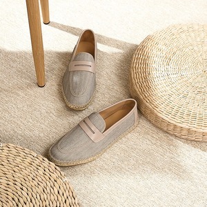 Nouvelles chaussures de pêcheur pour hommes, style moderne, chaussures paresseuses en lin, mocassins respirants pour le printemps et l'été. - Product Image 2
