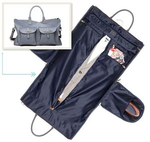 Free sample Foldable <b>Bag</b> for Storing Clothes and <b>Garments</b> <b>Travel</b>-friendly large waterproof PU leather suit <b>bags</b> - Product Image 6