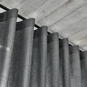 Personalizado Linho Textura Tule Cortinas Plissadas Moderno Estilo Europeu Janela Sombra para Sala Hospital Cortina de Chuveiro Europeu - Product Image 4