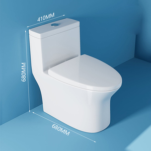 Toilette à hauteur confortable conçue de manière ergonomique avec un couvercle souple pour les personnes âgées et les familles - Product Image 4