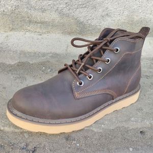 Bottes montantes en cuir de vachette faites à la main, imperméables, style rétro, à lacets, pour homme, pour l'extérieur, hiver et été - Product Image 6