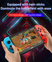 Desain baru gadget game mikrofon suara stereo kartu TF 16G layar warna X80 joystick konsol game genggam