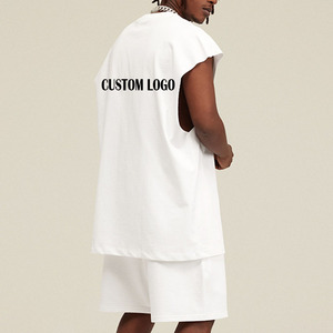 Streetwear canottiera palestra allenamento <span class=keywords><strong>uomo</strong></span> senza maniche t-shirt personalizzata con Logo canotta a spalla larga in cotone <span class=keywords><strong>uomo</strong></span>