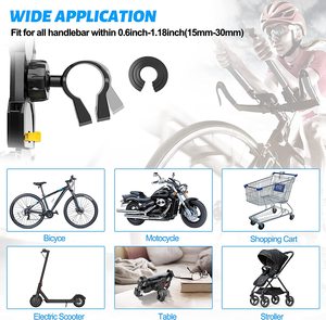 2025 mới nâng cấp Xe đạp điện thoại chủ handlebar-1 S nhanh chóng cài đặt, Xe máy điện thoại núi, xe đạp điện thoại chủ iPhone Samsung - Product Image 5